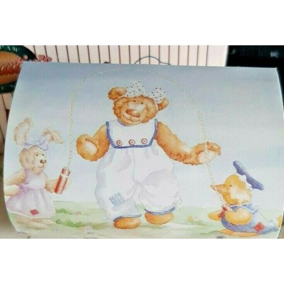 32 Vintage Stickers St. Martin's Teddy Bear Paw Press New 4 Rolls - Picture 8 of 10